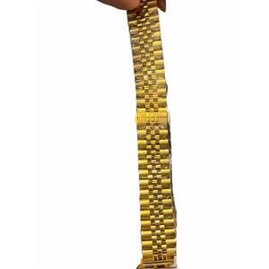 NEW ANDI women's two-tone adjustable apple watch band in gold plated stainless s